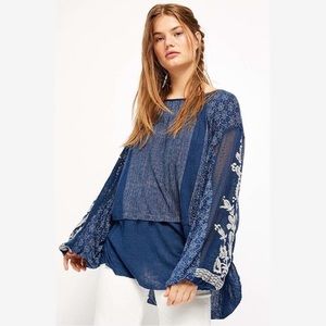 Free People Indigo Dreams Tunic